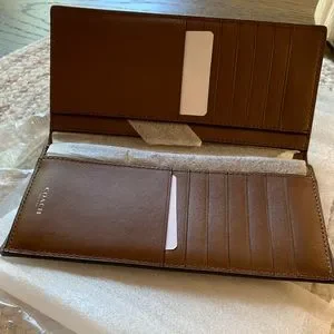 クロコ調 COACH Crocodile-embossed BREAST POCKET WALLET Coach Men's Breast Pocket Crocodile Embossed Leather Long